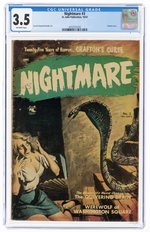 NIGHTMARE #3 OCTOBER 1952 CGC 3.5 VG-.