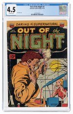 OUT OF THE NIGHT #3 JUNE-JULY 1952 CGC 4.5 VG.