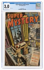 SUPER-MYSTERY COMICS VOL. 8 #3 JANUARY 1949 CGC 3.0 GOOD/VG.