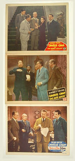 CHARLIE CHAN LOBBY CARD TRIO.