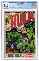 INCREDIBLE HULK #156 OCTOBER 1972 CGC 6.0 FINE.