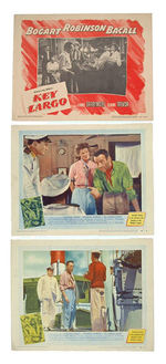 HUMPHREY BOGART LOBBY CARD TRIO.