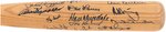 YANKEES VS. DODGERS "GREATEST WORLD SERIES RIVALRY" MULTI-SIGNED BASEBALL BAT.