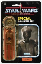 STAR WARS: THE POWER OF THE FORCE (1984) - EV-9D9 92 BACK CARDED ACTION FIGURE.