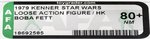 STAR WARS (1979) - LOOSE ACTION FIGURE/HK BOBA FETT AFA 80+ NM.