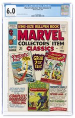 MARVEL COLLECTORS' ITEM CLASSICS #2 APRIL 1966 CGC 6.0 FINE.