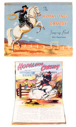 "THE HOPALONG CASSIDY JUMP UP BOOK WITH 5 POP-UP PICTURES."