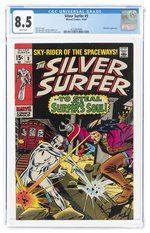 SILVER SURFER #9 OCTOBER 1969 CGC 8.5 VF+.