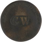 GEORGE WASHINGTON "LONG LIVE THE PRESIDENT" 1789 INAUGURAL CLOTHING BUTTON.