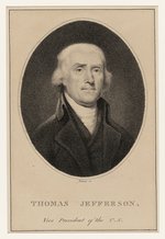 JEFFERSON US VICE PRESIDENT TIEBOUT ENGRAVING.