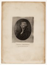 THOMAS JEFFERSON ROBERT FIELD G. STUART 1807 ENGRAVED PORTRAIT.