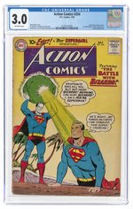 ACTION COMICS #254 JULY 1959 CGC 3.0 GOOD/VG.