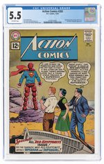 ACTION COMICS #283 DECEMBER 1961 CGC 5.5 FINE-.