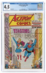 ACTION COMICS #285 FEBRUARY 1962 CGC 4.5 VG+.