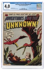 ADVENTURES INTO THE UNKNOWN #17 MARCH 1951 CGC 4.0 VG.