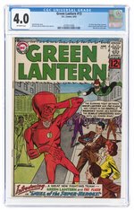 GREEN LANTERN VOL. 2 #13 JUNE 1962 CGC 4.0 VG.