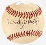 WOODY WHEATON SIGNLE-SIGNED BASEBALL.