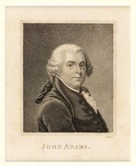 JOHN ADAMS C.1819 LENEY FRONTISPIECE ENGRAVING.