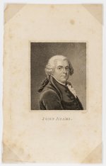 JOHN ADAMS C.1819 LENEY FRONTISPIECE ENGRAVING.