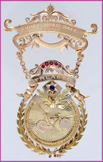 FABULOUS 1899 BICYCLE RACE AWARD IN GOLD.