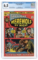 MARVEL SPOTLIGHT #2 FEBRUARY 1972 CGC 6.5 FINE+ (FIRST WEREWOLF BY NIGHT).