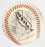 1975 CALIFORNIA ANGELS TEAM-SIGNED BASEBALL.