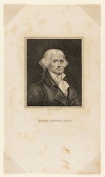 THOS. JEFFERSON T. GIMBREDE C. 1819 PORTRAIT ENGRAVING.