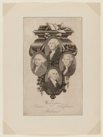 FOUNDING FATHERS THE PRESIDENTS C. 1811 ENGRAVING.