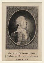 GEO. WASHINGTON S. HILL C. 1796 ISSUED PORTRAIT.