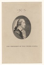 RARE PRESIDENT GEORGE WASHINGTON 18TH CENTURY BOSTON ENGRAVING.