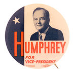 HUMPHREY 1956 VP HOPEFUL BUTTON.