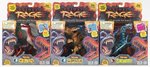 PRIMAL RAGE CREATURE LOT OF 3 BOXED FIGURES.