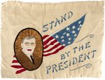 WILSON STAND BY THE PRESIDENT FOLK ART PORTRAIT PILLOW.