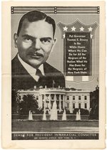 ROOSEVELT & DEWEY 1944 AFRICAN AMERICAN CIVIL RIGHTS CAMPAIGN EPHEMERA.