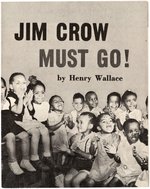 HENRY WALLACE 1948 CAMPAIGN JIM CROW MUST GO CIVIL RIGHTS FOLD-OVER.