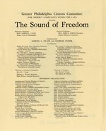 MARTIN LUTHER KING 1964 PHILADELPHIA SOUND OF FREEDOM CIVIL RIGHTS PROGRAM.