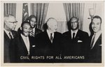 EISENHOWER, MARTIN LUTHER KING CIVIL RIGHTS POSTCARD.