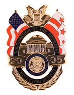 BUSH LIMITED ISSUE "PROTECTIVE SERVICE" INAUGURAL BADGE.