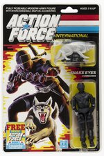 ACTION FORCE (1986) - SNAKE EYES CARDED ACTION FIGURE.