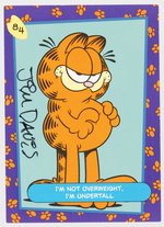 JIM DAVIS SIGNED GARFIELD CARD.