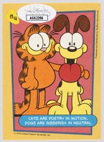 JIM DAVIS SIGNED GARFIELD CARD.