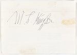 MARTIN LUTHER KING SR. SIGNATURE ON REVERSE OF TYPED LETTER.