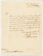 HENRY DEARBORN THOMAS JEFFERSON SEC. OF WAR SIGNED LETTER.