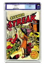 SILVER STREAK COMICS #23 1946 CGC 9.4 OFF-WHITE TO WHITE PAGES BIG APPLE COPY.