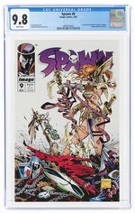 SPAWN #9 MARCH 1993 CGC 9.8 NM/MINT (FIRST MEDIEVAL SPAWN & ANGELA).