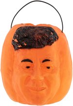 KENNEDY FIGURAL PUMPKIN 1960S HALLOWEEN CANDY PAIL.