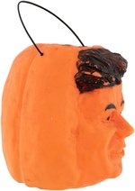 KENNEDY FIGURAL PUMPKIN 1960S HALLOWEEN CANDY PAIL.