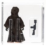 STAR WARS (1978) - LOOSE ACTION FIGURE/HK JAWA (DARK BROWN STITCH VARIETY) AFA 85 NM+.