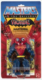 MASTERS OF THE UNIVERSE - MANTENNA SERIES 4/THE EVIL HORDE ACTION FIGURE ON CARD.