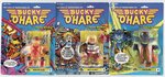 BUCKY O'HARE LOT OF THREE CARDED ACTION FIGURES.